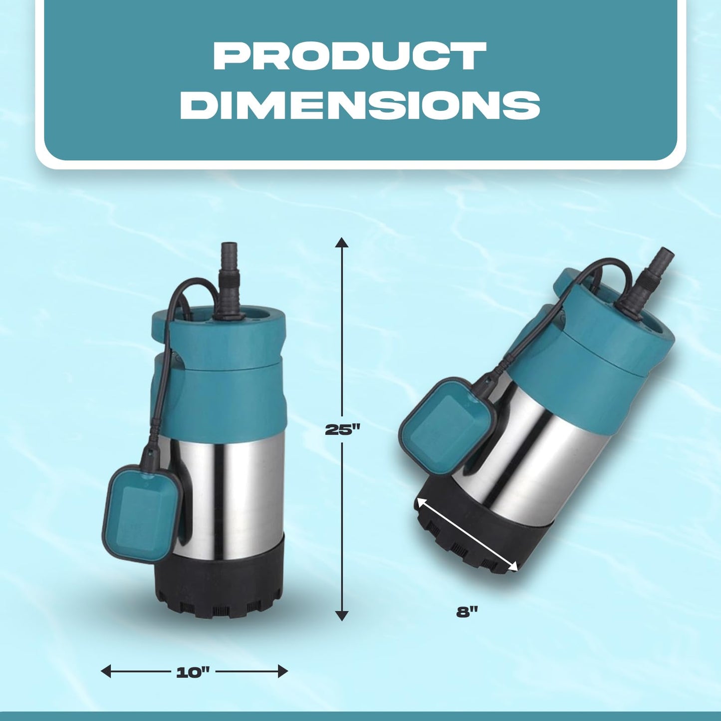 PS&W 1.4HP/110V Submersible Shallow Well Automatic Pump System Up to 60 PSI/1200 GPH with Smart Controller, Tankless System for Irrigation or Residential Use from Tanks or Cisterns