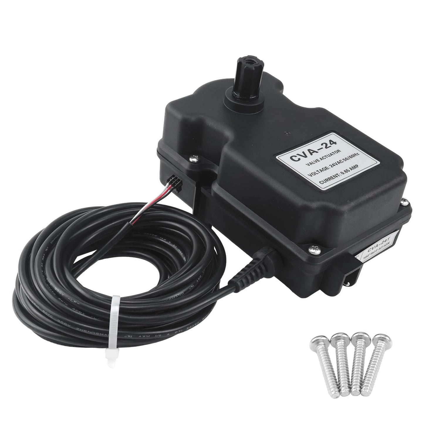 Etersec CVA-24T Valve Actuator for Pentair 263045, 24V AC 180° Rotation w/ 25Ft Cable, Compatible with Compool, Ortega, Jandy 2 & 3-Port Pool and Spa Valves, Fits EasyTouch IntelliTouch SunTouch