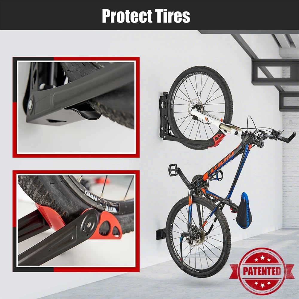 Ultrawall BIKEPAL Swivel Bike Rack - Effortless Wall-Mounted Storage for Home & Garage