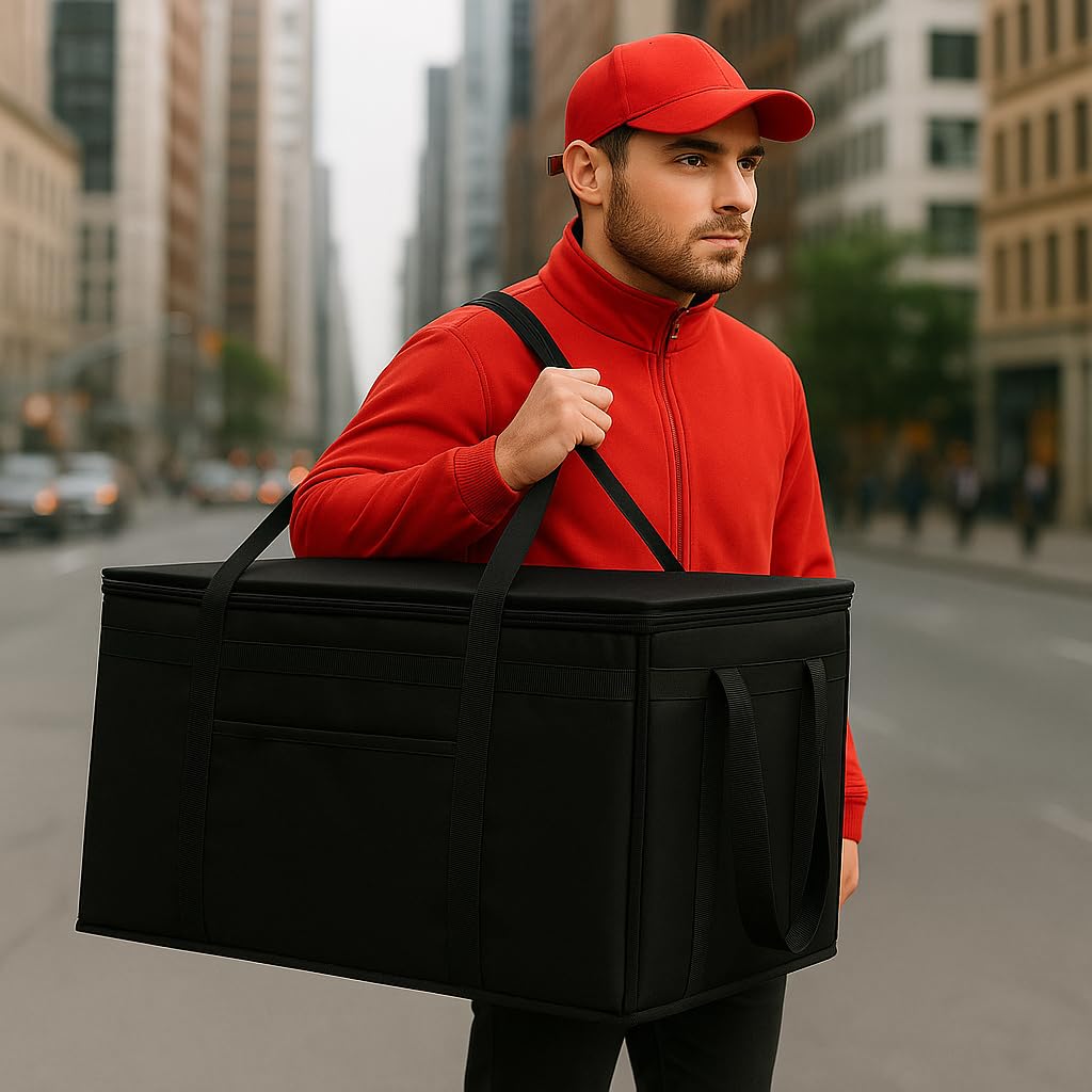 musbus Additional Bottom Plate XXXL Insulated Food Delivery Bag Cooler Bags heavy duty Catering Therma for doordash Keep Food Warm