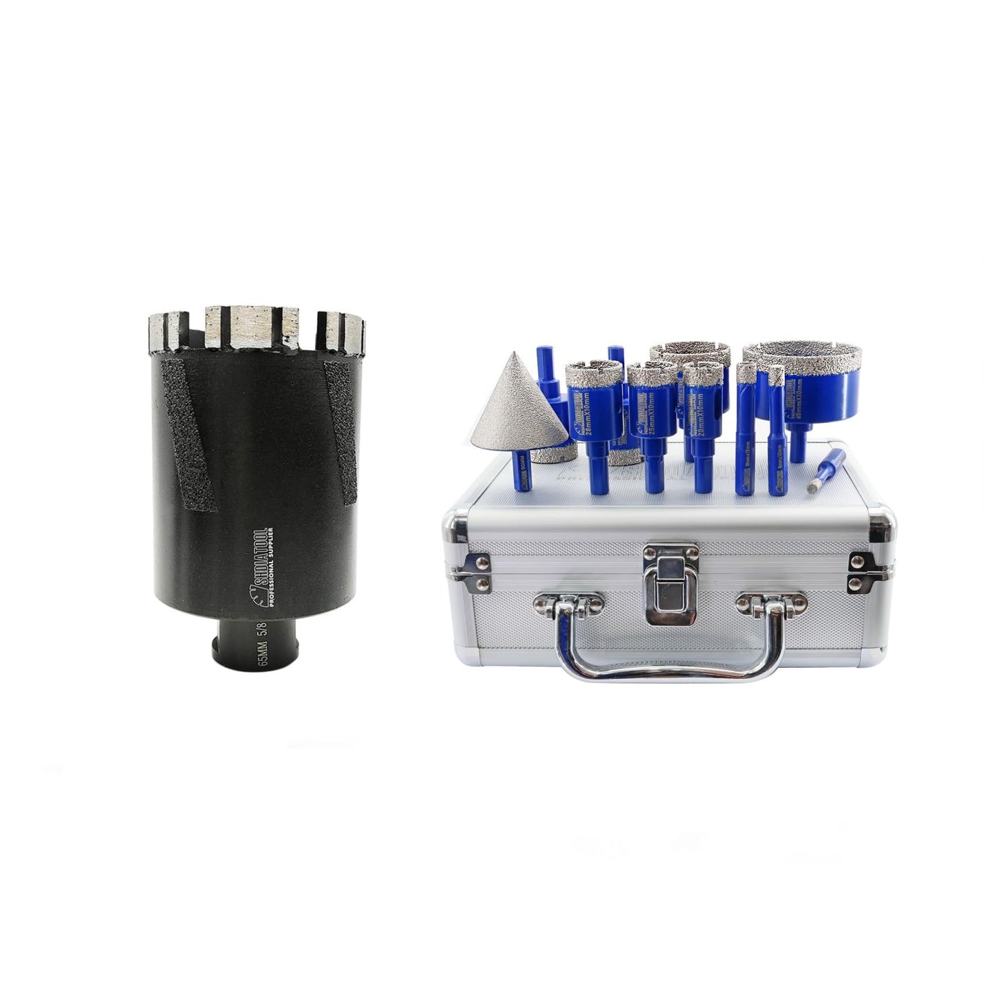 SHDIATOOL Diamond Core Drill Bits for Hard Stone Concrete Marble Granite Brick Laser Welded Dry or Wet Hole Saws