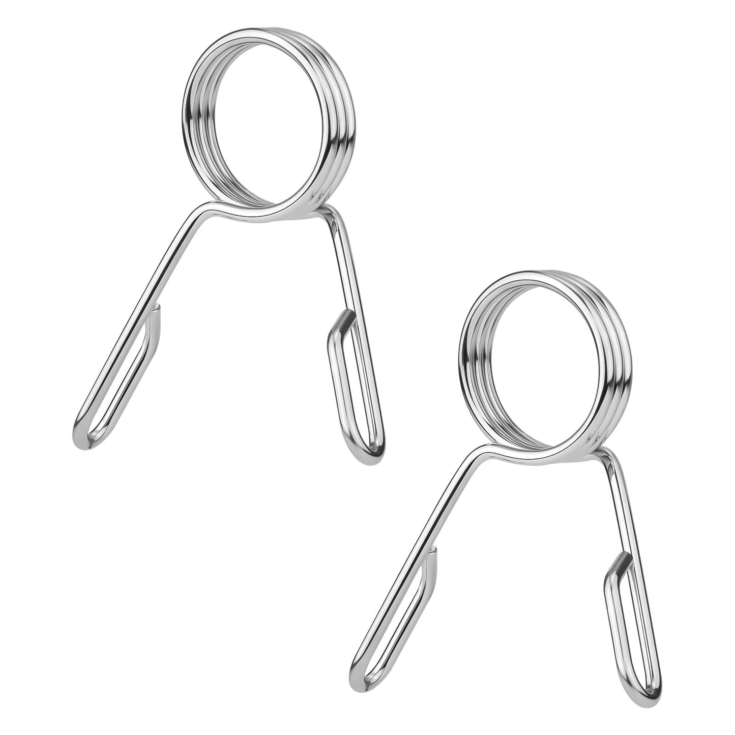 PEUTIER Barbell Clamps, 2 Inch Stainless Steel Barbell Weight Clips Fitness Bar Collars Weight Lifting Dumbbell Weight Bar Clamps for Gym Equipment Strength Training Accessories
