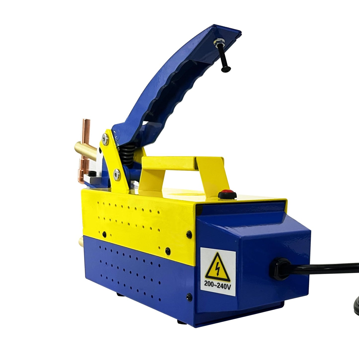 Professional Portable Electric Spot Welder Machine with Replaceable Welding Electrode Arms 1/8" Electric Single Phase Handheld Welding Tip Gun Handle Weld Metal Sheet Spot Welding Machine(110, Volts)