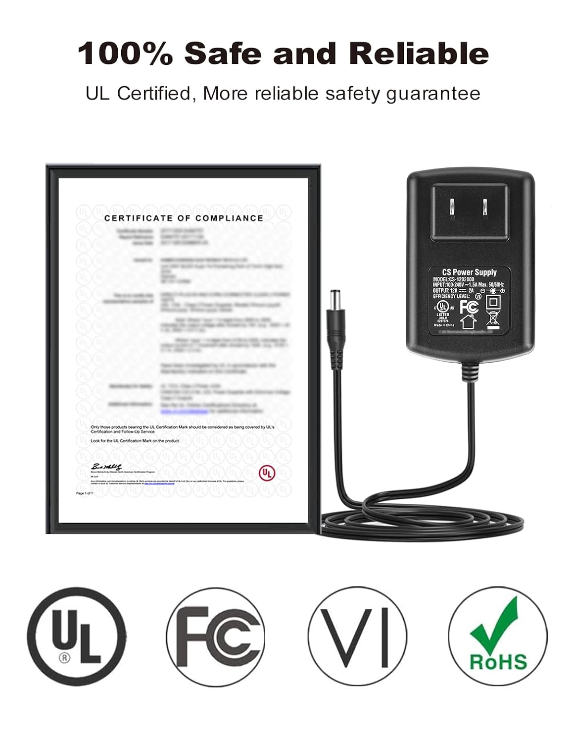 LONNKY 12V 2A 1 4 DC Security Camera Power Adapter Combine with to Power Splitter for CCTV Security Camera System