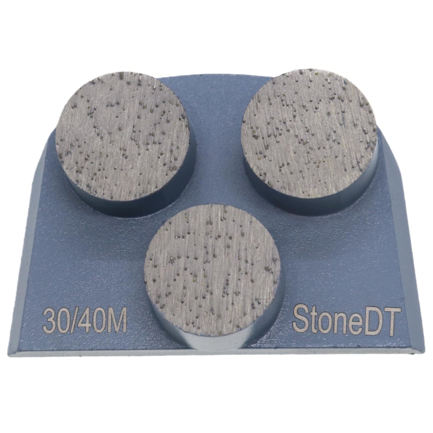 Concrete Floor Grinding Disc, Metal Diamond Grinding Shoes for Concrete Preparation, Fit with Lavina EDCO Floor Grinder, Three Round Segs, 30/40 Grit Medium Bond