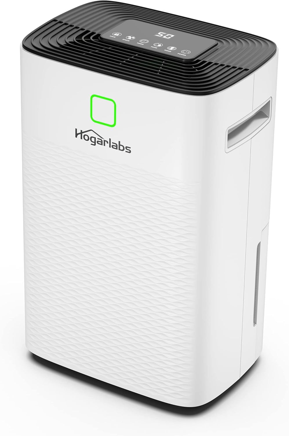 HOGARLABS Smart Dehumidifiers for Home and Basements, with 3 Working Modes, Overflow Protection, Dehumidifier with Drain Hose and Digital Control Panel. (50 Pints for basement)