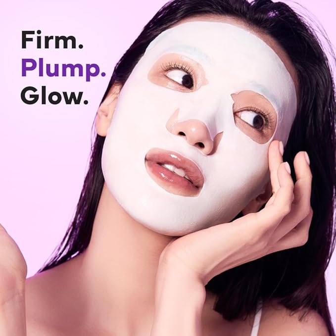 SAM?™U PH Sensitive Vital Fit Face Mask ??Firming & Barrier Repair Creamy Sheet Mask with 12 Peptides and Collagen, Travel-Friendly Korean Skincare (5 Sheets)