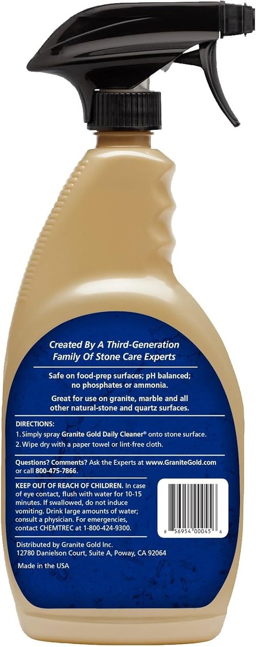 Granite Gold Daily Cleaner - Safe for Granite, Marble & Quartz Surfaces | 32 Ounces