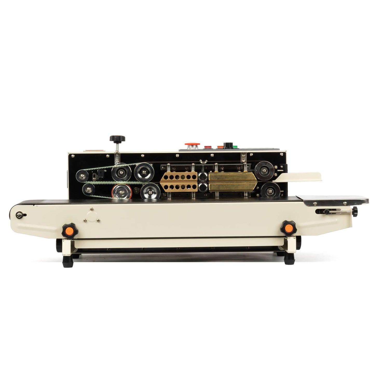 U.S. Solid Continuous Bag Band Sealer Sealing Machine, Automatic Horizontal Band Sealer with Digital Temperature Control for 0.02-0.08mm PVC Bags Films Stamp Coding