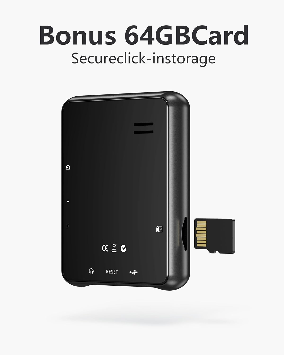 KeenPlus MP3 5.3,64GB Player,2.4" Wireless Player with Bluetooth Micro SD Card, Metal Digital Audio Touch Screen,HiFi