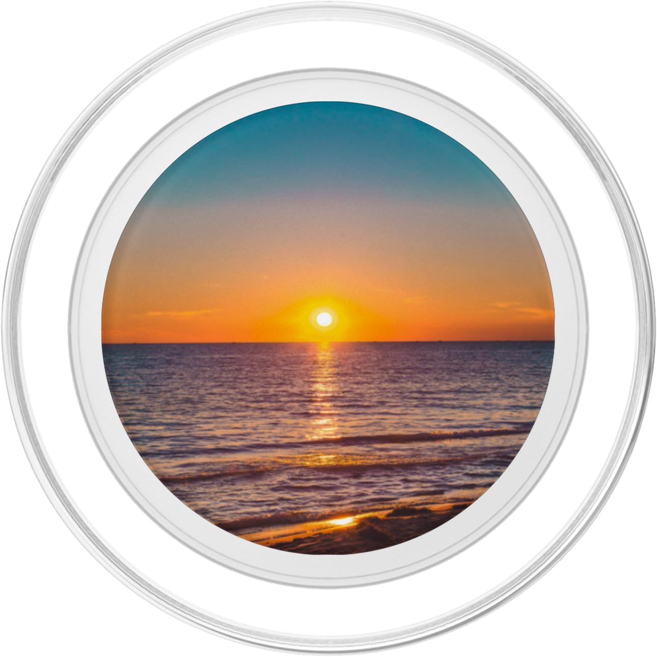 CJ Grips Sunset Beach Ocean PopSockets PopGrip for MagSafe