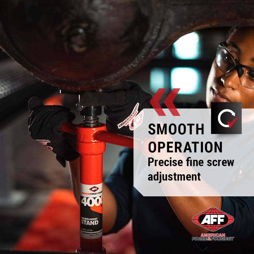 AFF 2 Ton Underhoist Component Stand - All Steel Stabilizing Stand with 55" to 85.5" Lifting Range - Supports Vehicle Components, for Exhaust and Suspension Work