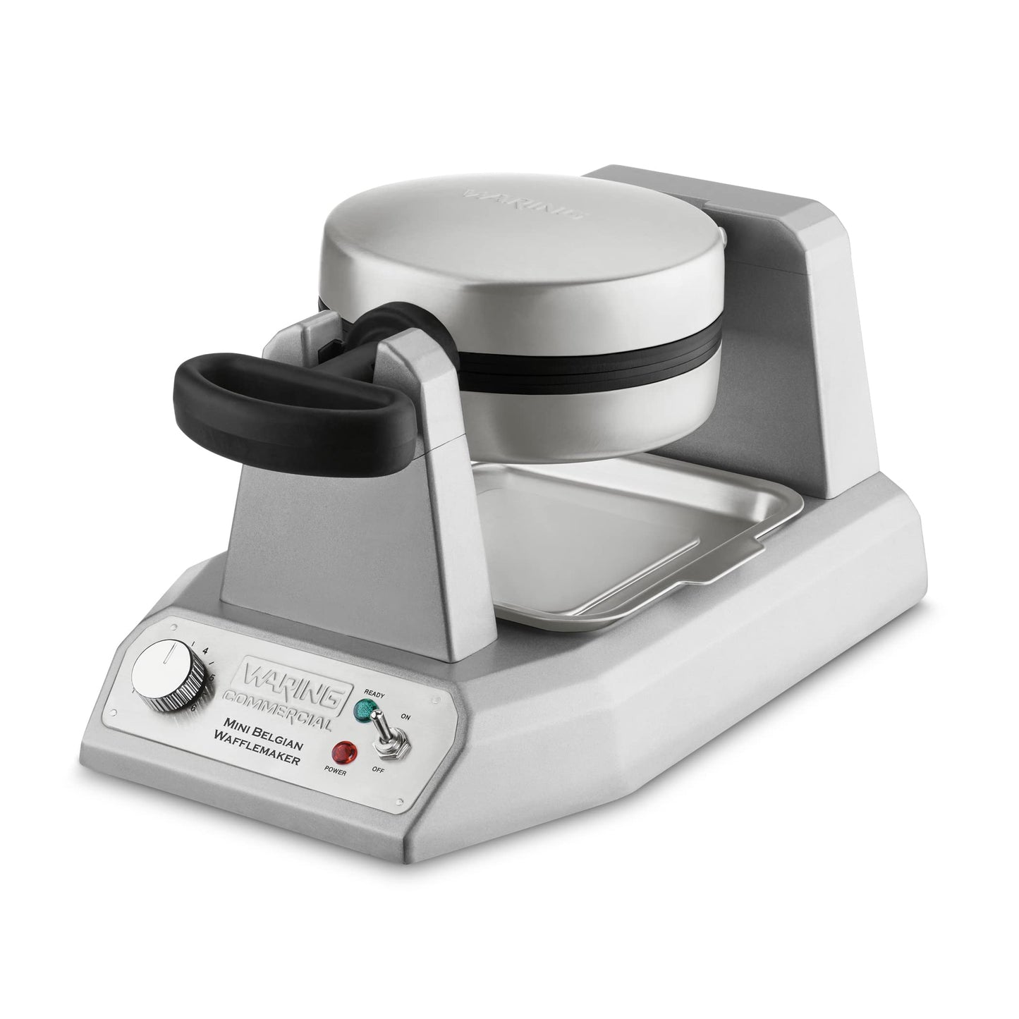 Waring Commercial Mini Belgian Waffle Maker, Rotary Feature for Even Baking, 100 Mini Waffles an Hour, for Restaurants & Commercial Kitchens, NSF Certified, WMB400X