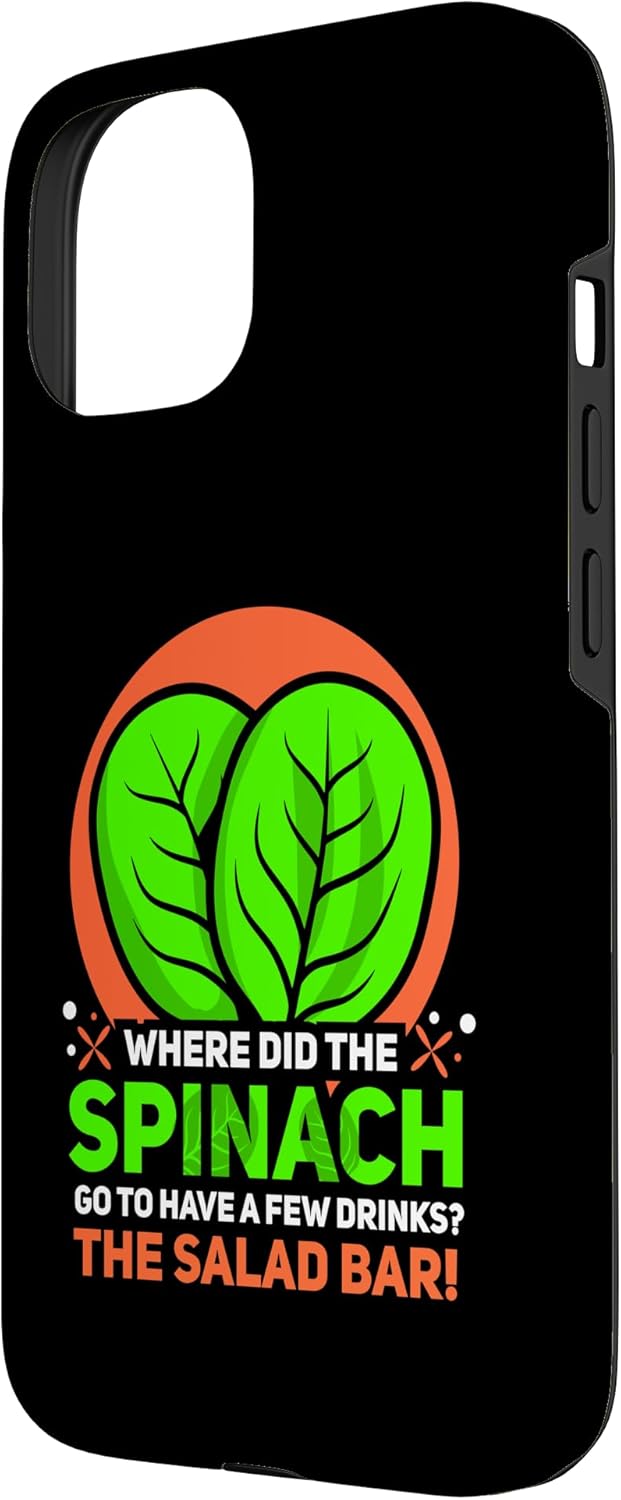 Chef Coat Men - Chef Costume Women - Chef Gifts 15 Where did The Spinach go to - Spinach Case for iPhone