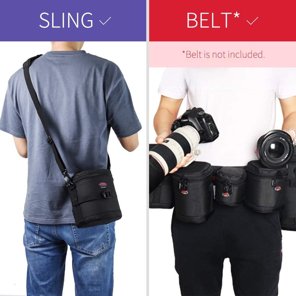 DSLR Camera Lens Bag - Fits Canon, Nikon, Sony & More