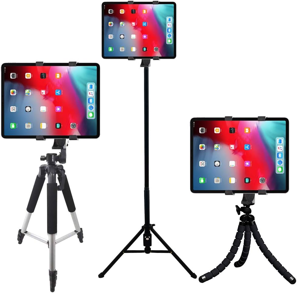 eCostConnection Acuvar Universal Tablet Tripod Mount + Universal Smartphone Mount + Wireless Remote for All Apple