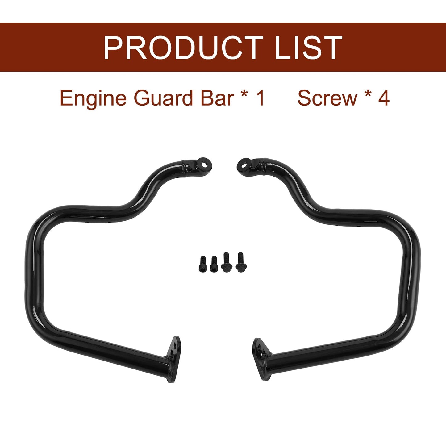 TiCoast Motorcycle Black Engine Guard Rear Highway Crash Bar for Indian Scout Bobber Classic Limited Scout Classic Limited 2025