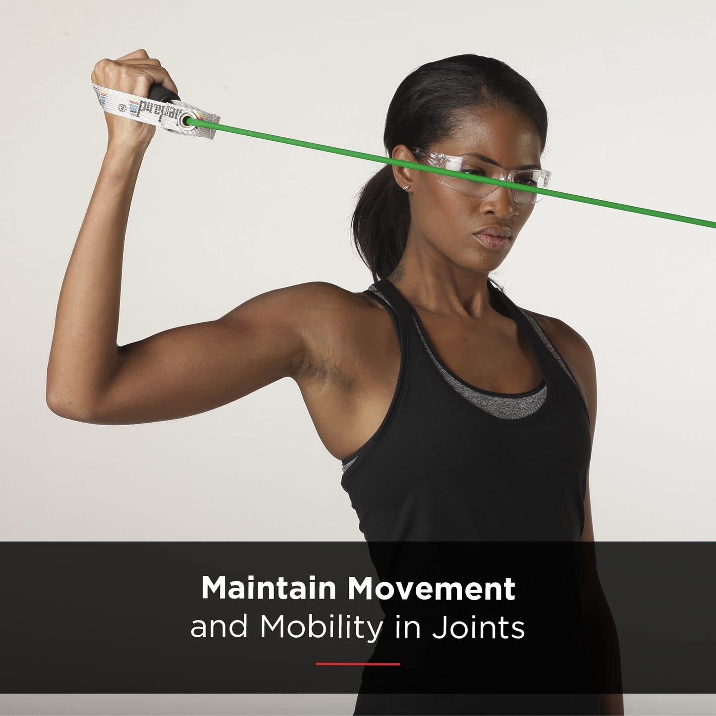THERABAND Resistance Tubes, Professional Latex Elastic Tubing with Hard Handles For Exercise, Physical Therapy, Lower Pilates, At-Home Workouts, & Rehab, 48 Inch, Green, Heavy, Intermediate