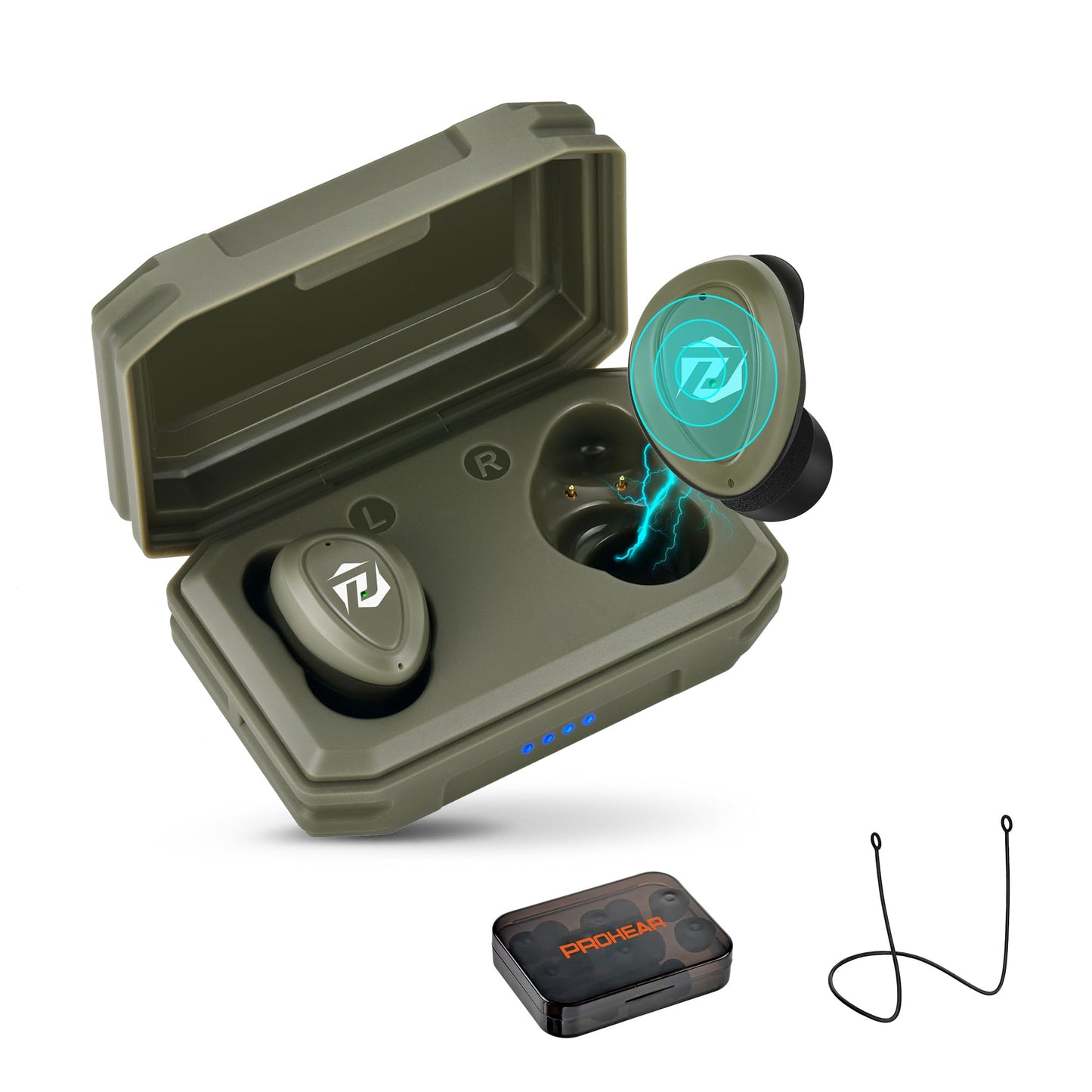 PROHEAR EP05 Shooting Ear Buds,Bluetooth Hearing Protection SNR 30dB DSP Sound Amplification, Fast Gunshot Suppression, All-Day Comfort for Shooting & Hunting