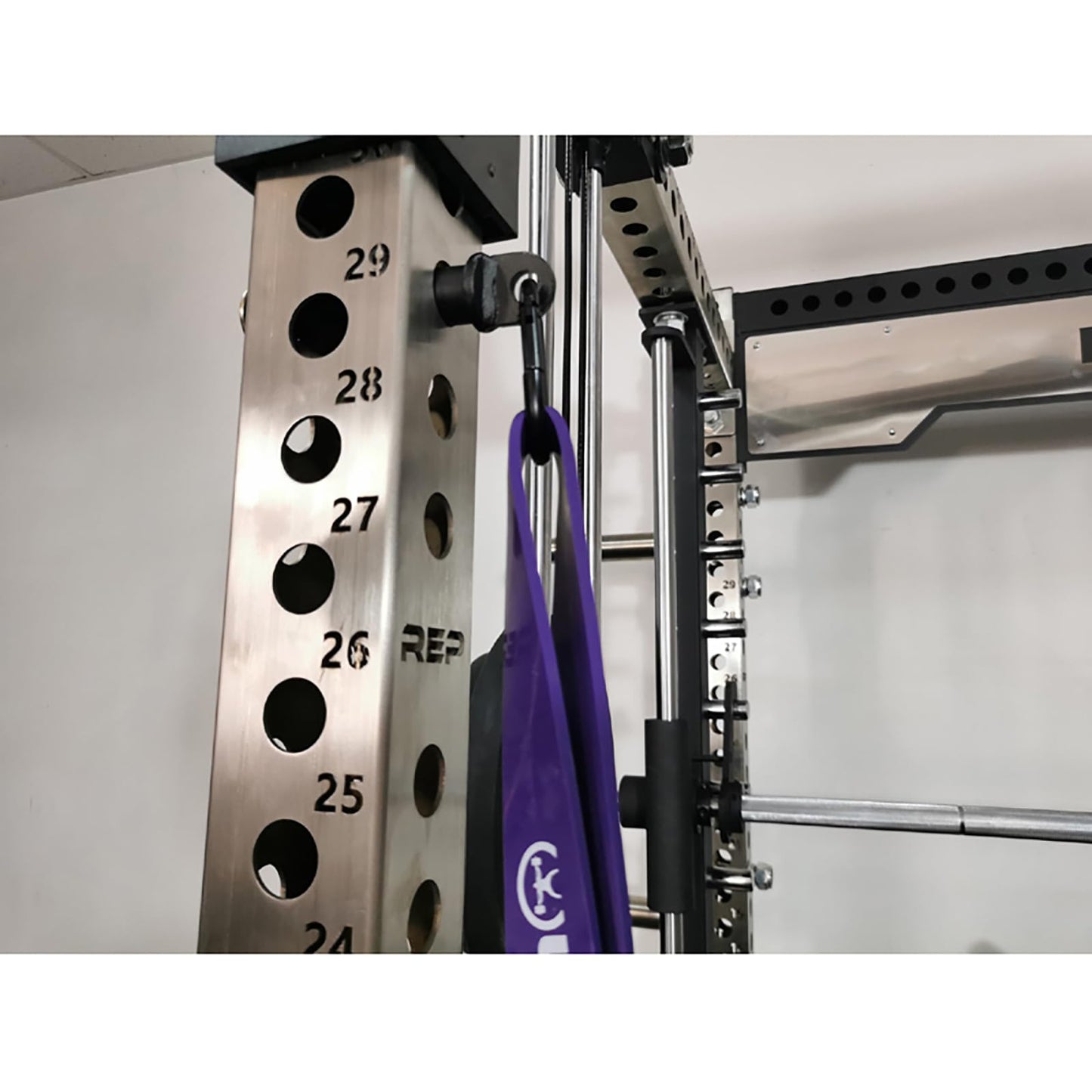 HUVIOVED Power Cage Squat Rack Home Gym Accessory, Fits 3x3 Rack with 1" Hole