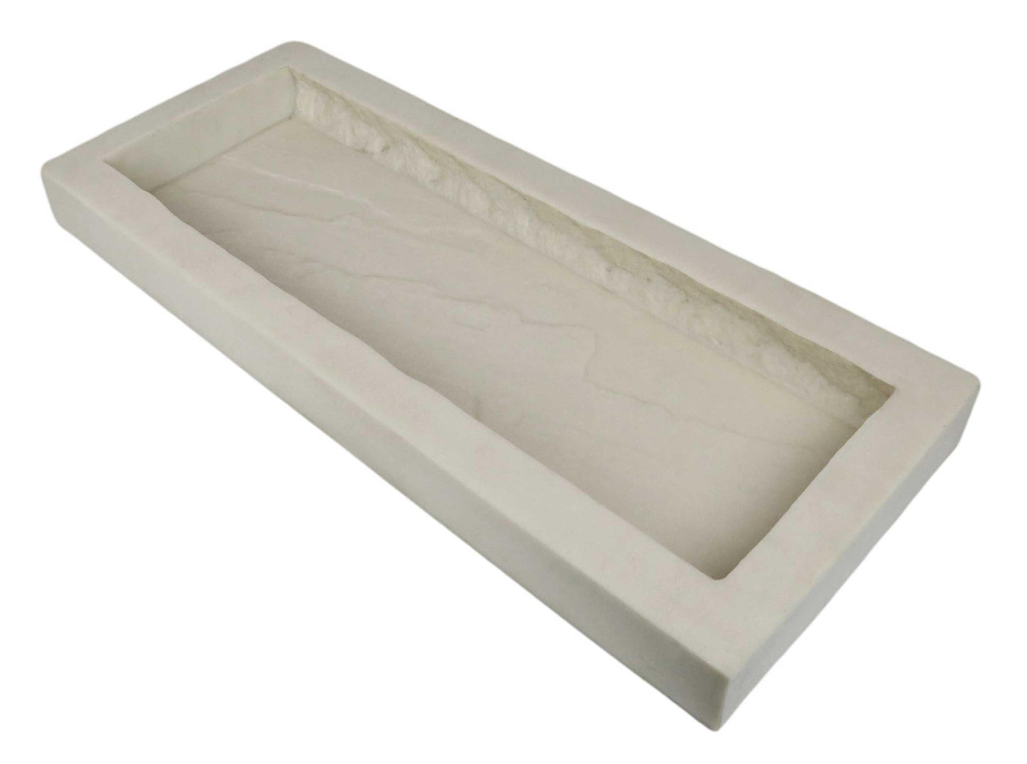 Stone Master Molds Rubber Molds for Concrete, Slate Texture, Wall Cap Mold, 24" L x 8" W x 2" D