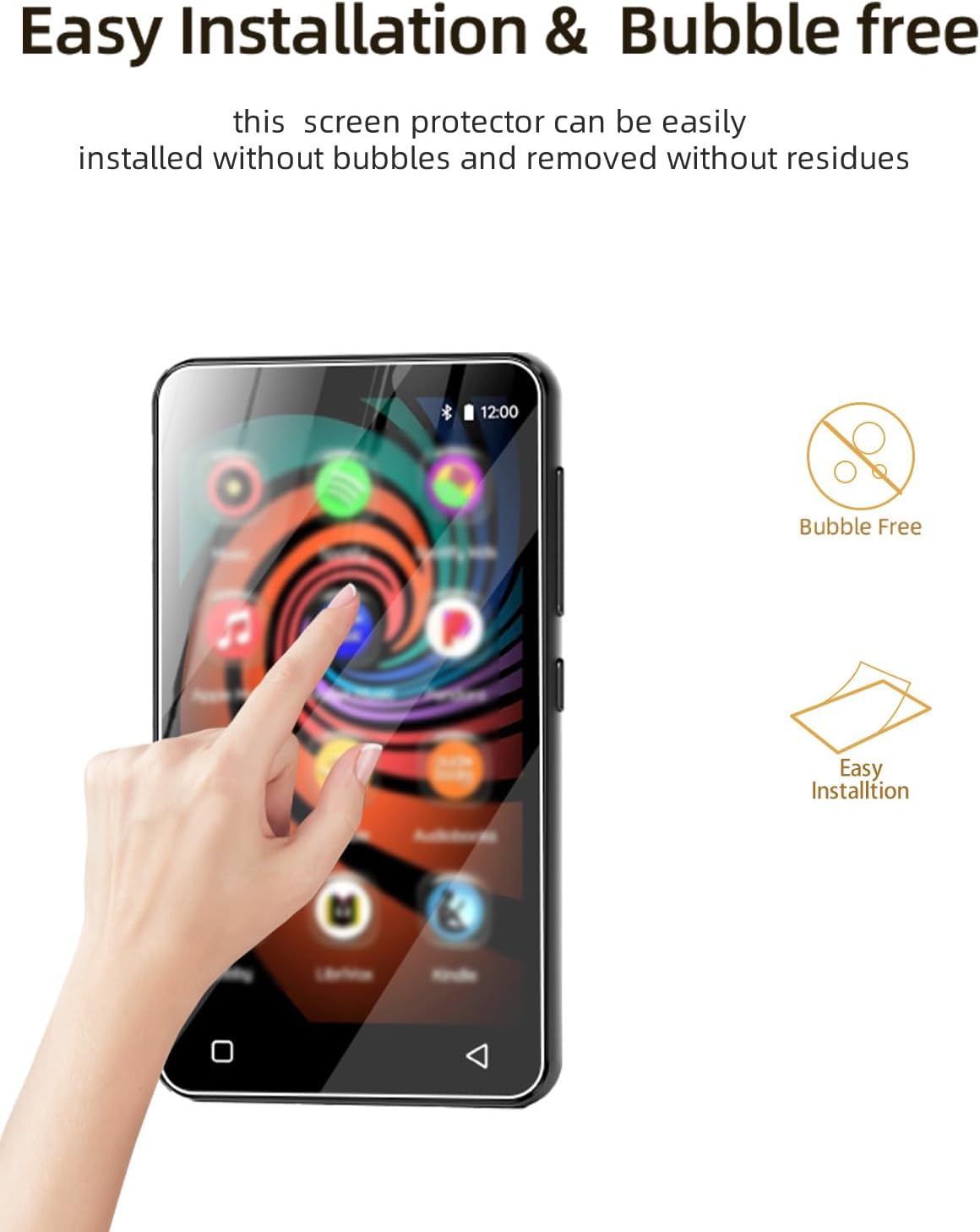 WUNIAK G3 Mp3 G3 3 Pack. Screen Protector for innioasis Player, HD Soft Film Screen Protector for innioasis Touch
