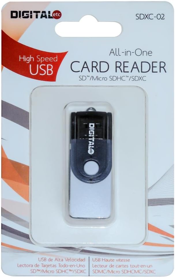 Digital Etc 8 10 (TS8GSDU1) 9-in-1 Set Transcend GB High Speed UHS Flash Memory Card and High-Speed USB Card Reader
