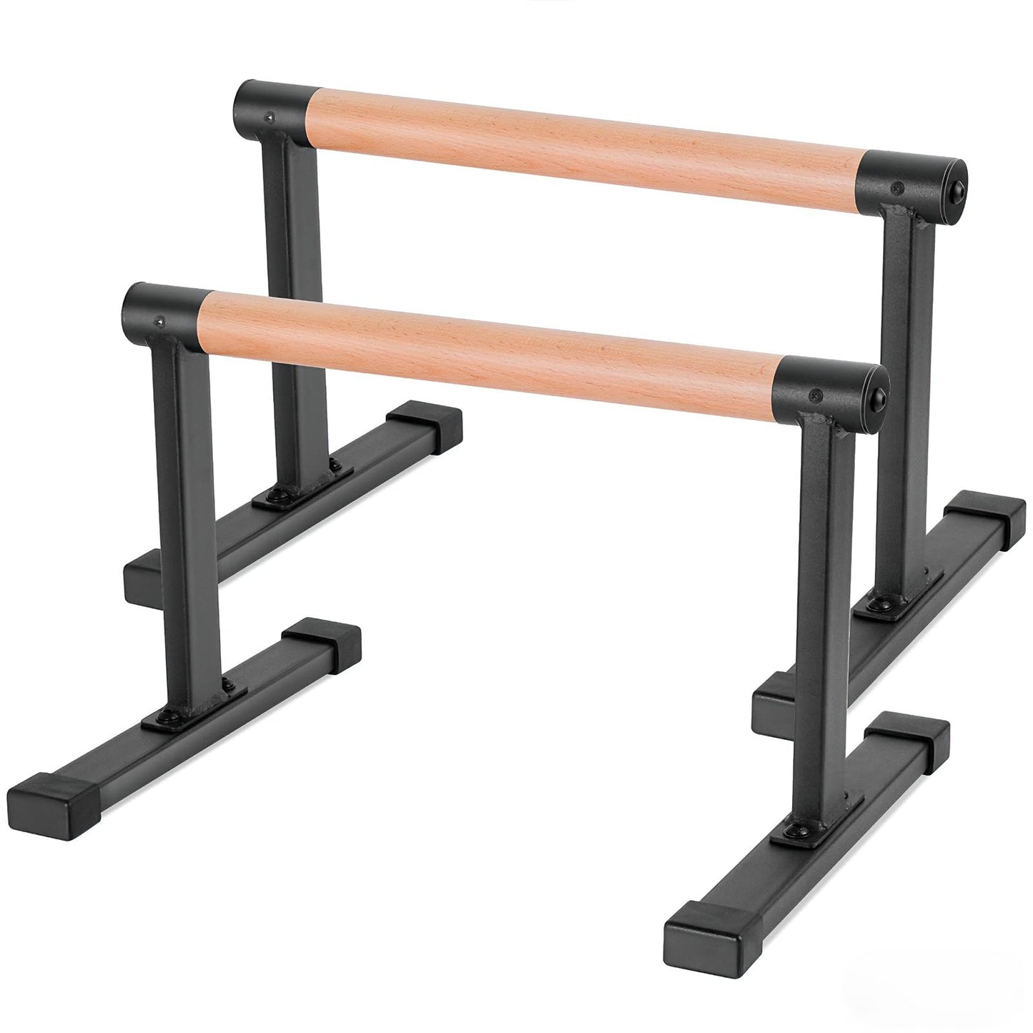 Wooden Parallettes Bars - Push Up Bars Calisthenics Equipment for Handstand Training