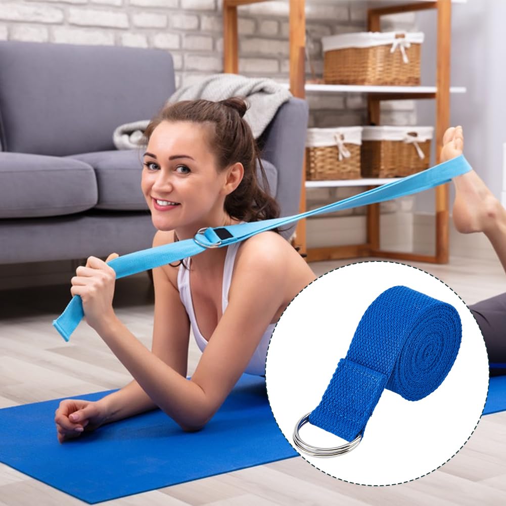 SUPERFINDINGS 6Pcs Yoga Strap for Stretching 5.94 Ft Yoga Exercise Adjustable Straps Bands Exercise Adjustable Strap with Adjustable D-Ring Buckle for Pilates Physical Therapy Dance Gym Workouts
