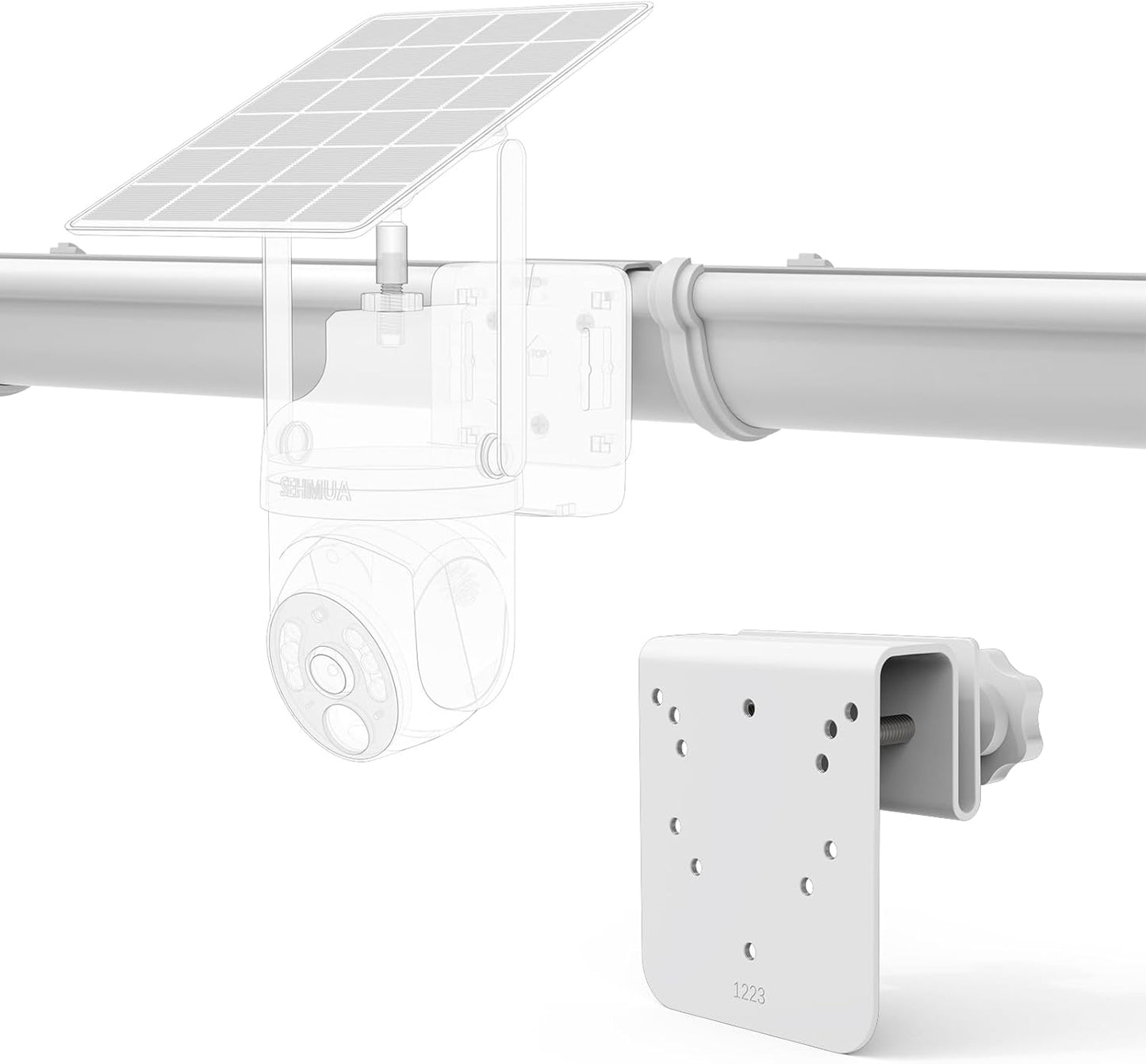 Koroao RBX-S73 2K Gutter Mount Compatible with SEHMUA Solar Security Camera, for SEHMUA Solar Security Cameras Wireless