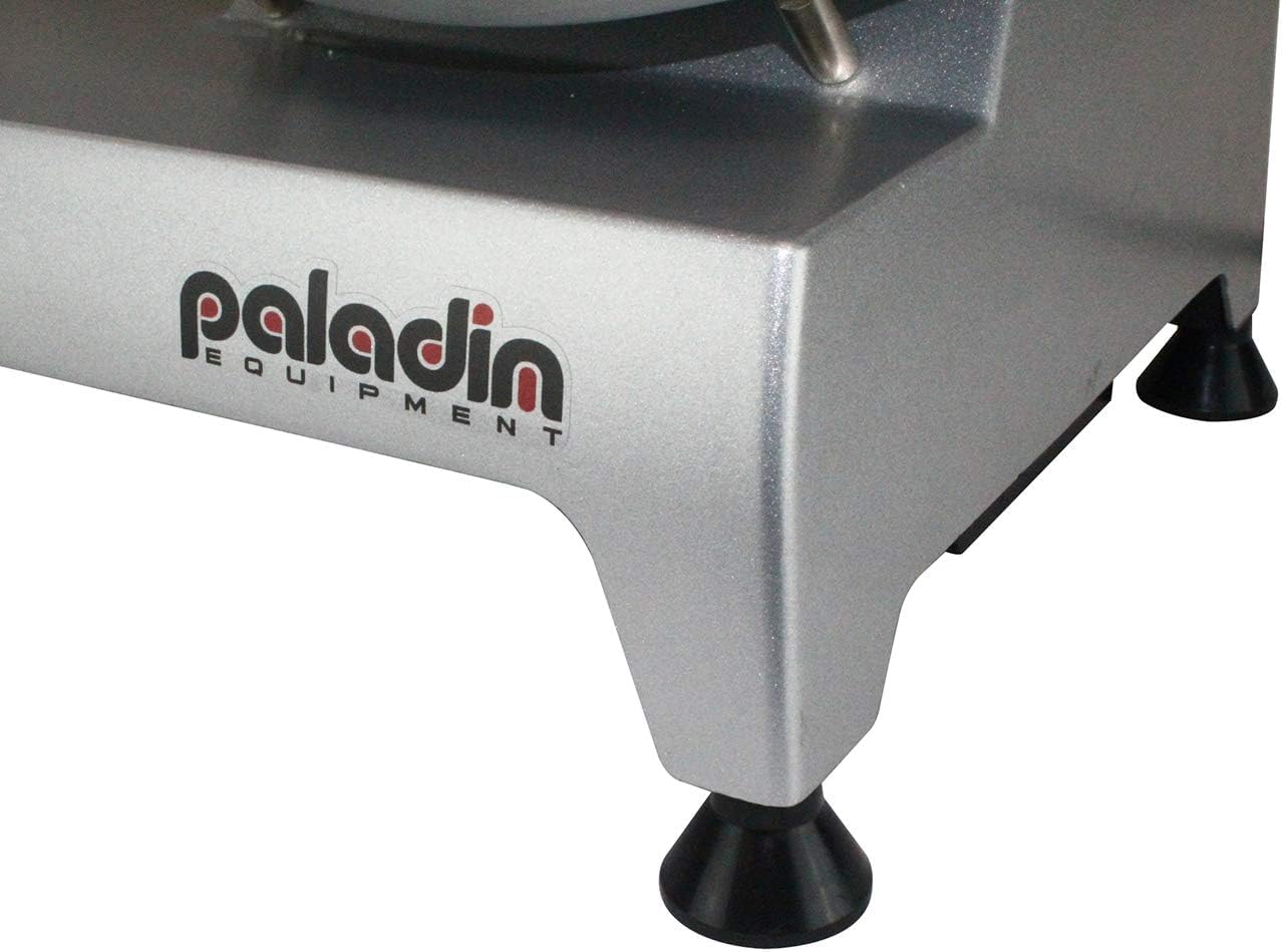 Paladin Equipment 12" Commercial Electric Manual Heavy-Duty Meat Slicer with 1/2 HP Gravity Feed,peak power 850W, Anodized Products,Adjustable Thickness for Meat,Cheese,Veggies Ham Fruit