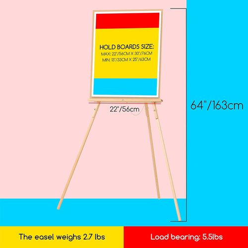 MEEDEN Wood Easel Stand - Versatile Tripod Display for Posters, Pictures & Paintings | Wedding Decor Holder