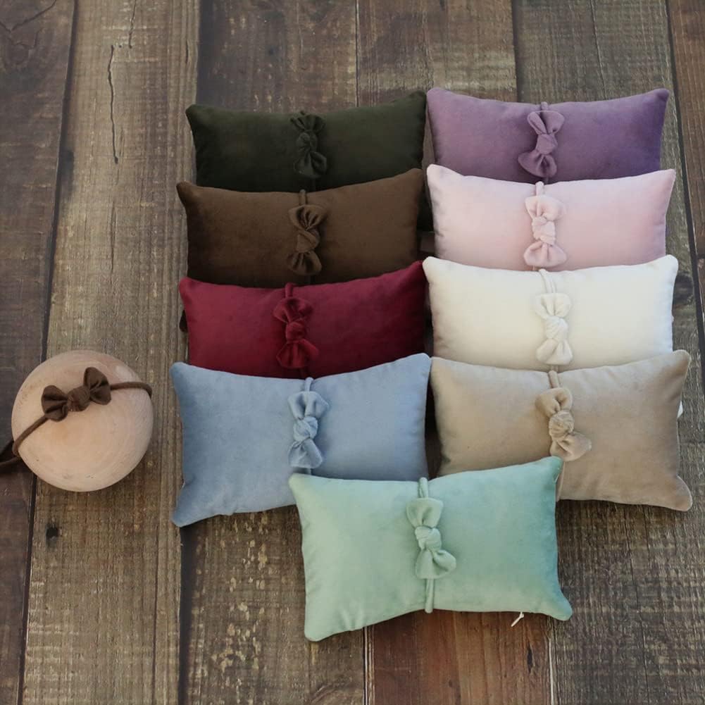 Zeroest Posing Pillows Newborn Photography Baby Posing Pillow Infant Photo Shoot Props Velvet Posing Pillow