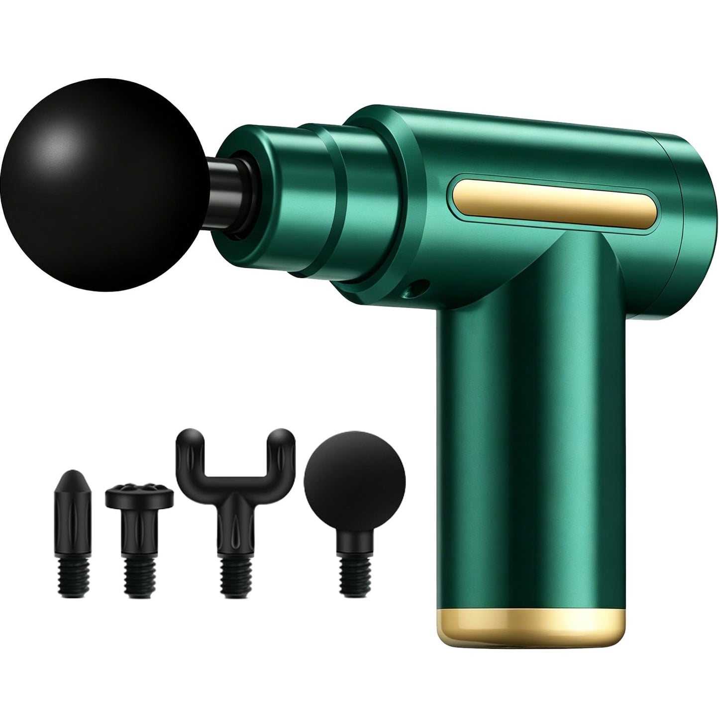 YUESHANHE Massage Gun, Electric Massager, Suitable for Whole Body to Relieve Fatigue, Replaceable Massage Head Impact Massager, The Best Choice for Gift Giving (Green-720)