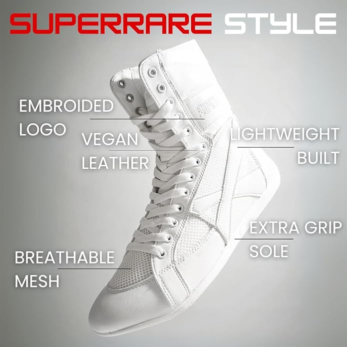 Superare Boxing Shoes – MMA Kick Boxing Pro Fighting Boots and Training Workout Shoes for Men and Women