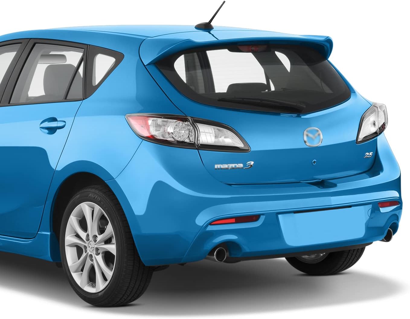 RooFox 7 Inch 3 (2004-2018), 3 Antenna Replacement for Mazda Mazda Antenna, Flexible Rubber Antenna Mast