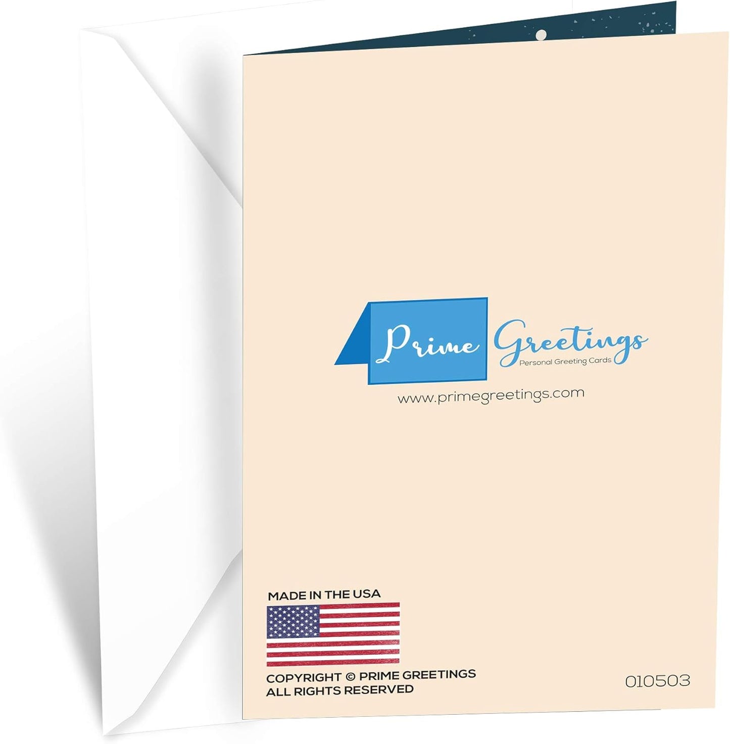 Prime Greetings Christmas Card for Brother - Eco-Friendly Thick Card Stock | 5in x 7.75in with Premium Envelope