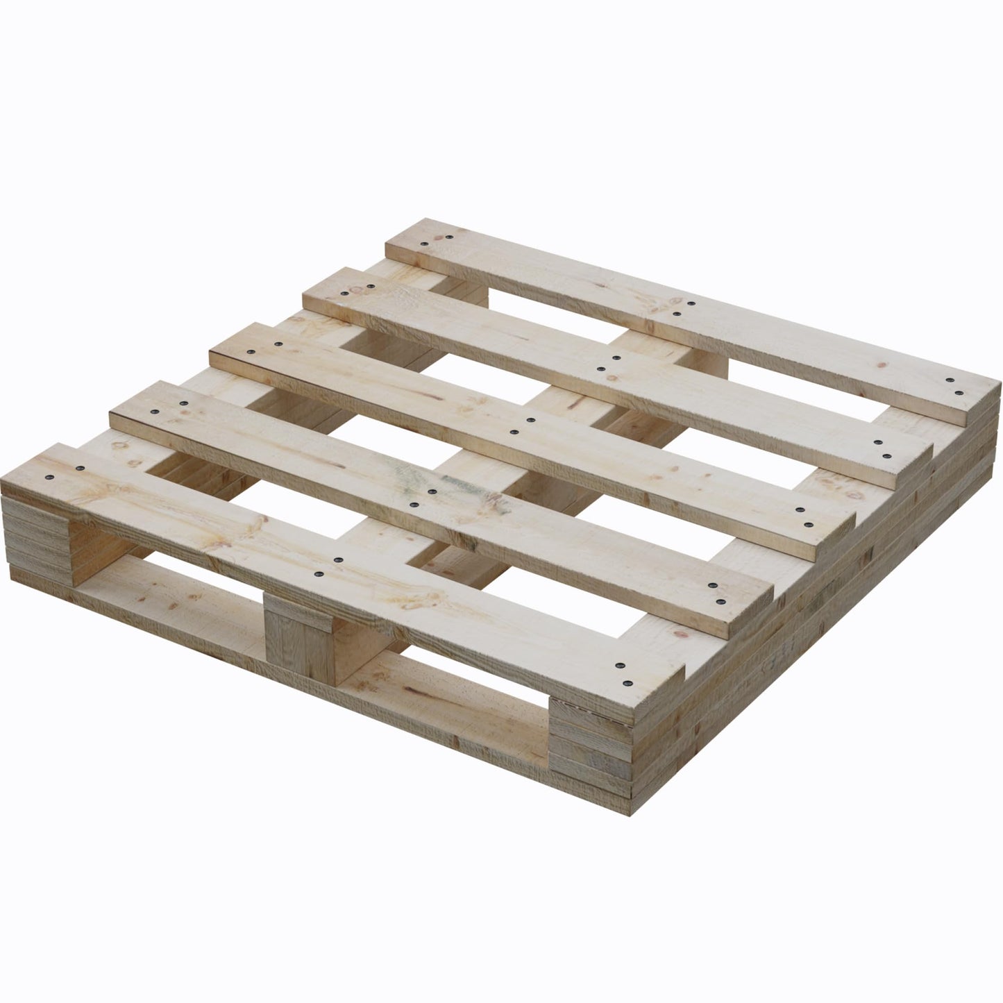 Treaton, Heavy-Duty 2-Way Entry Wooden Pallet – 38x36x5”, Industrial-Grade Hardwood Shipping Palet, Durable, Reusable, Stackable, Easy to Handle, Commercial Use as a Floor-Pallet, 2 Pack