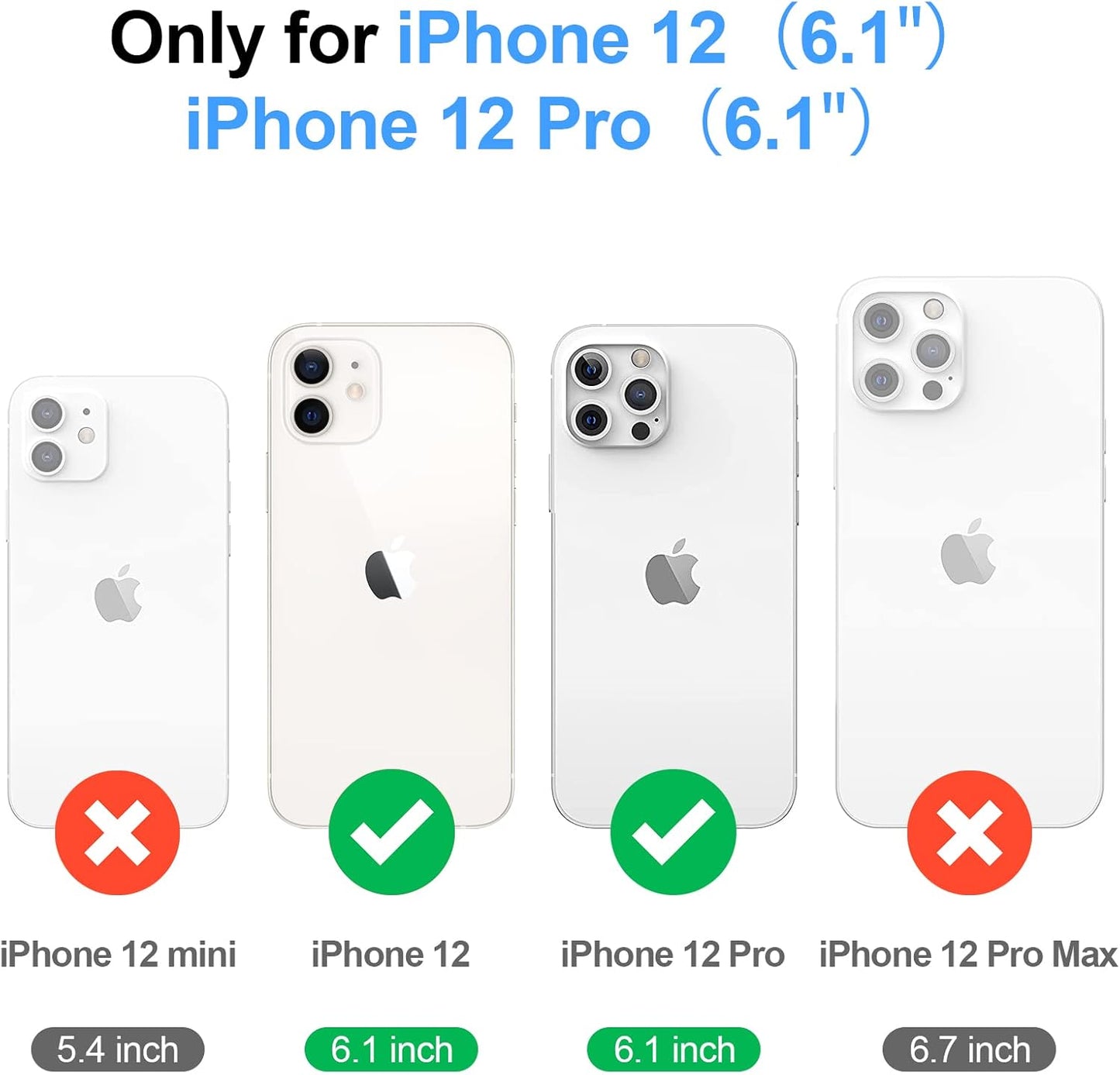 Antsturdy 12 12 6.1",Light Compatible with iPhone Wallet Case,RFID Blocking PU Leather Phone Case Women Men Kickstand