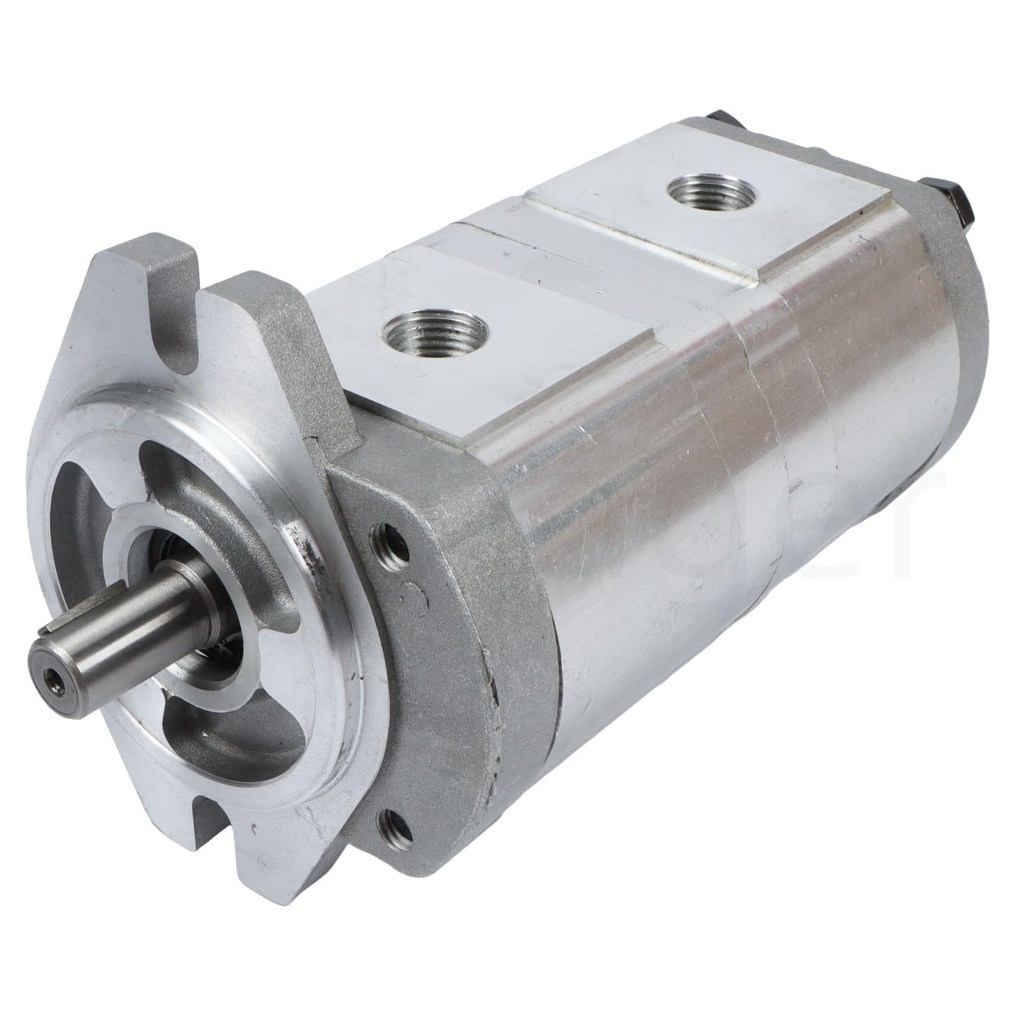 Zachager HGP-33A-F6-6R Fast Response & Durable Hydraulic Double Gear Pump Direct Replacement for Suitable for with a Shaft Diameter of 17.46mm.Oil inlet BSPT3/4" Oil outlet BSPT1/2"