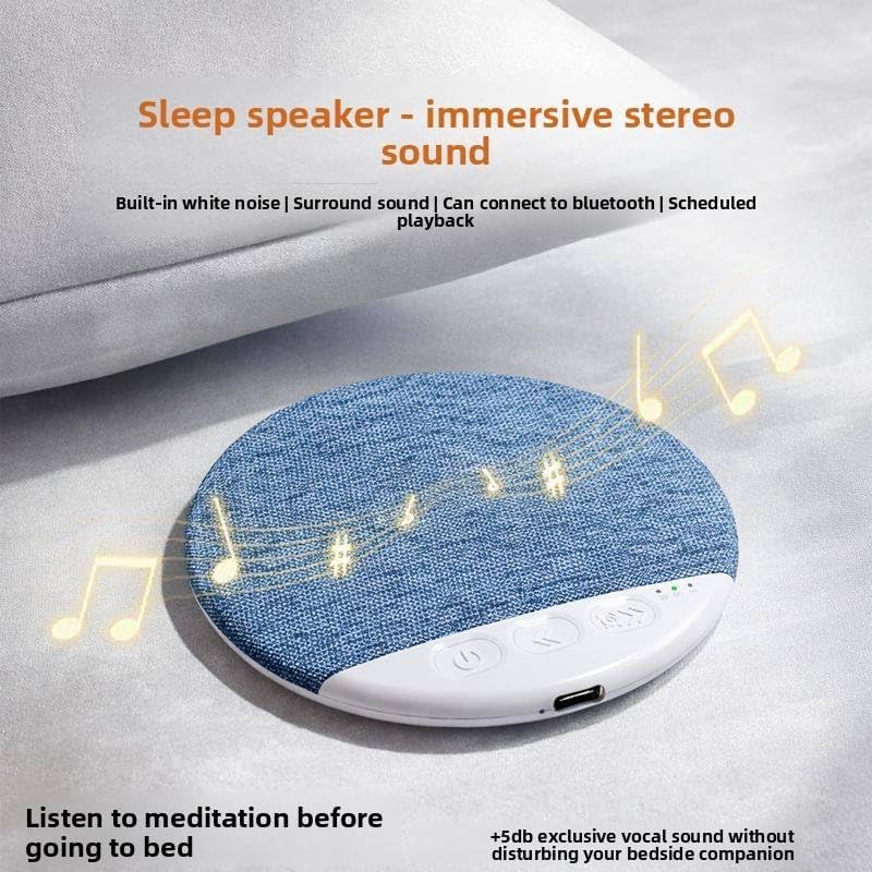Generic 2026 New Sleep Under Pillow Speaker - Wireless Bluetooth Pillow Speaker with White Noise Timer, Bone Conduction