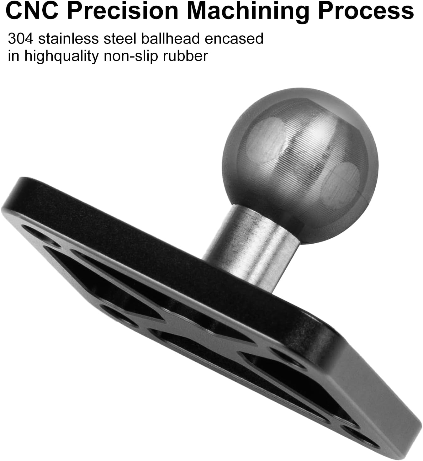 4-Hole 20mm (0.787 inches) 20mm FANAUE Aluminum AMPS Base Mount with Mounting Ball for Ball Mount arm