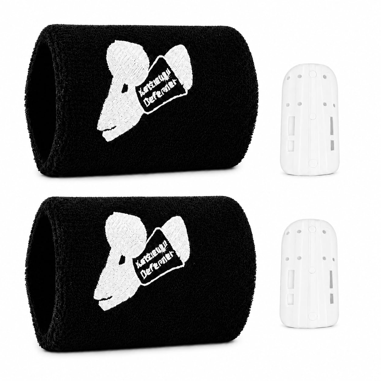 2pcs Kettlebell Wrist Guards for Men and Women, Sweat Weighted Wristbands with Insert Support, Shock-Absorbing Sleeve Protector for Sports, Weightlifting, Crossfit, Fitness Training, One Size Fits All