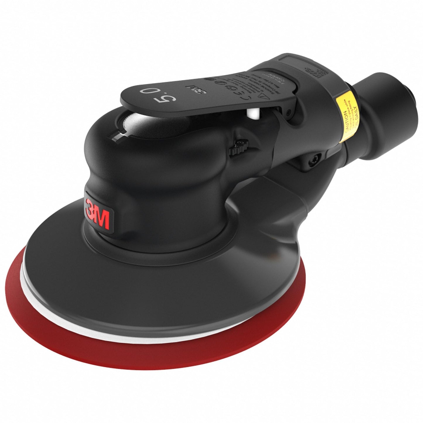 3M Xtract Random Orbital Sander, Pneumatic 88956, 6 in, with Central Vacuum Attachment, 3/8 in Orbit, Ergonomic and Lightweight ROS, .28 HP (209W) Motor