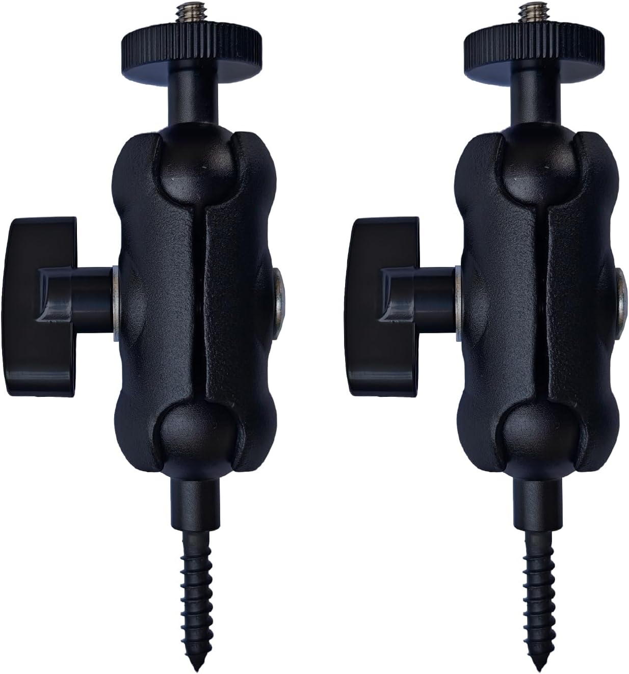 Kuiming 360 2 Packs Adjustable Trail Camera Tree Mount: Game Camera Outdoor Mounting Bracket Holder with Double Swivel