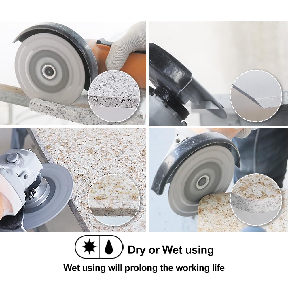 Diamond Core Drill Bits Set 10PCS - DARTOTEK Tile Hole Saw Kit (6/6/8/20/35/50/65mm/20mm/2 SDS for Porcelain, Ceramic Tile, Granite, Marble, Masonry