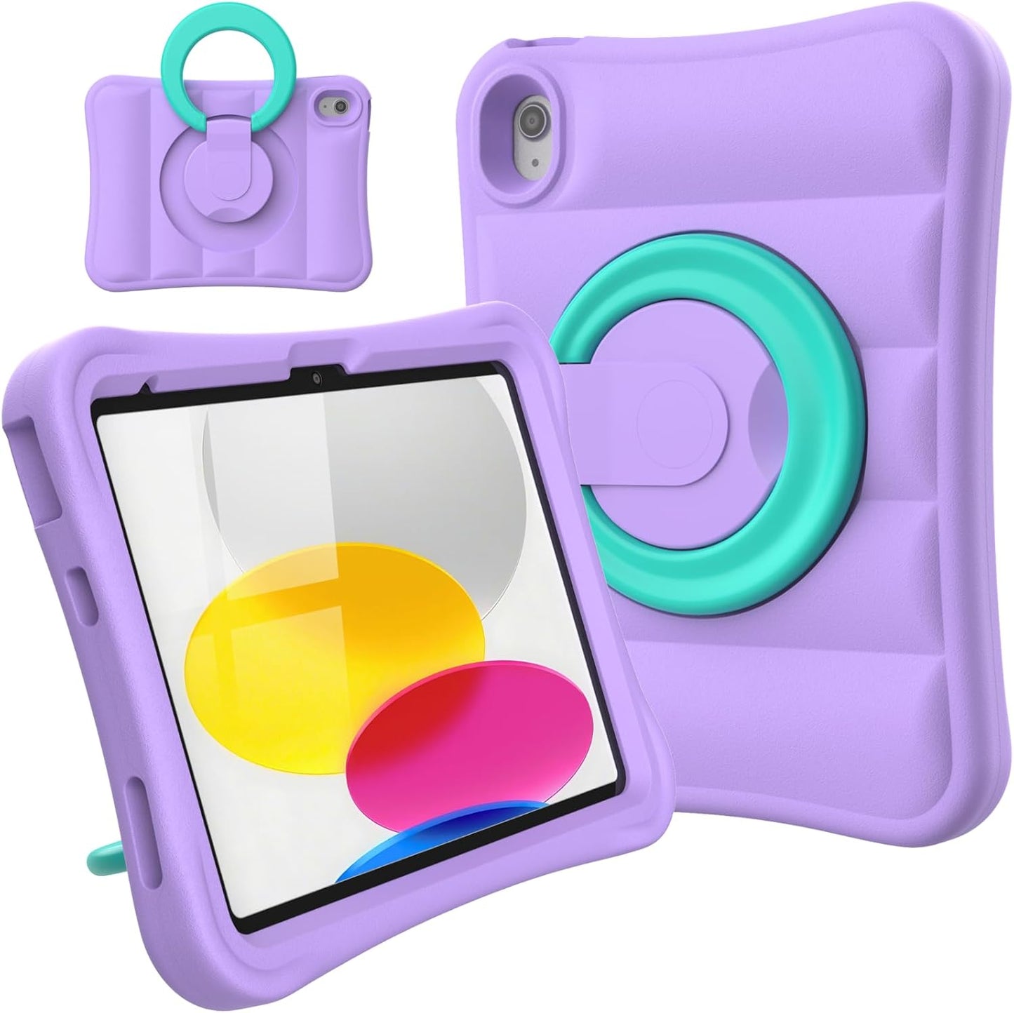 MRWHO (A16) 11th 11 inch 2025/ 10th 10.9 inch 2022 11 10 Kids Case for iPad Generation Generation - Sturdy Lightweight