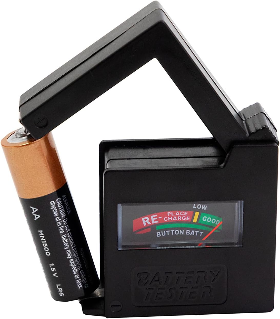 Dial Industries, Inc. 12 12 6 4 Dial Industries Battery Storage Organizer Case, AAA, AA, C, D with Tester