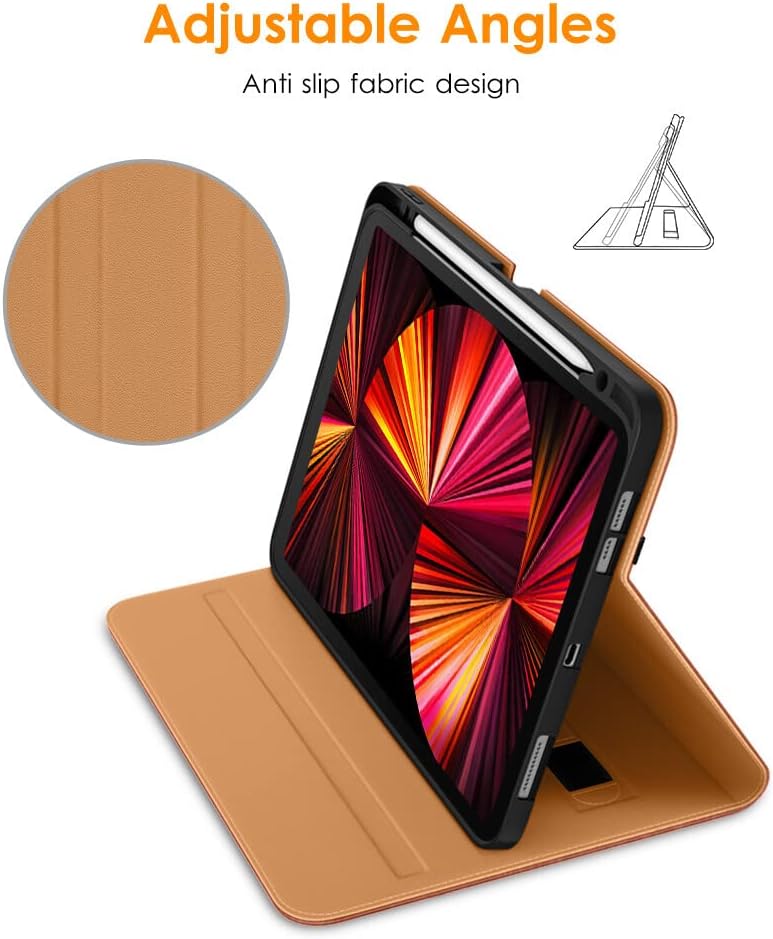 DTTO 11 Inch 4th 3rd 2nd 1st 2022/2021/2020/2018,Premium Case for iPad Pro / / / Generation PU Leather Folio Stand