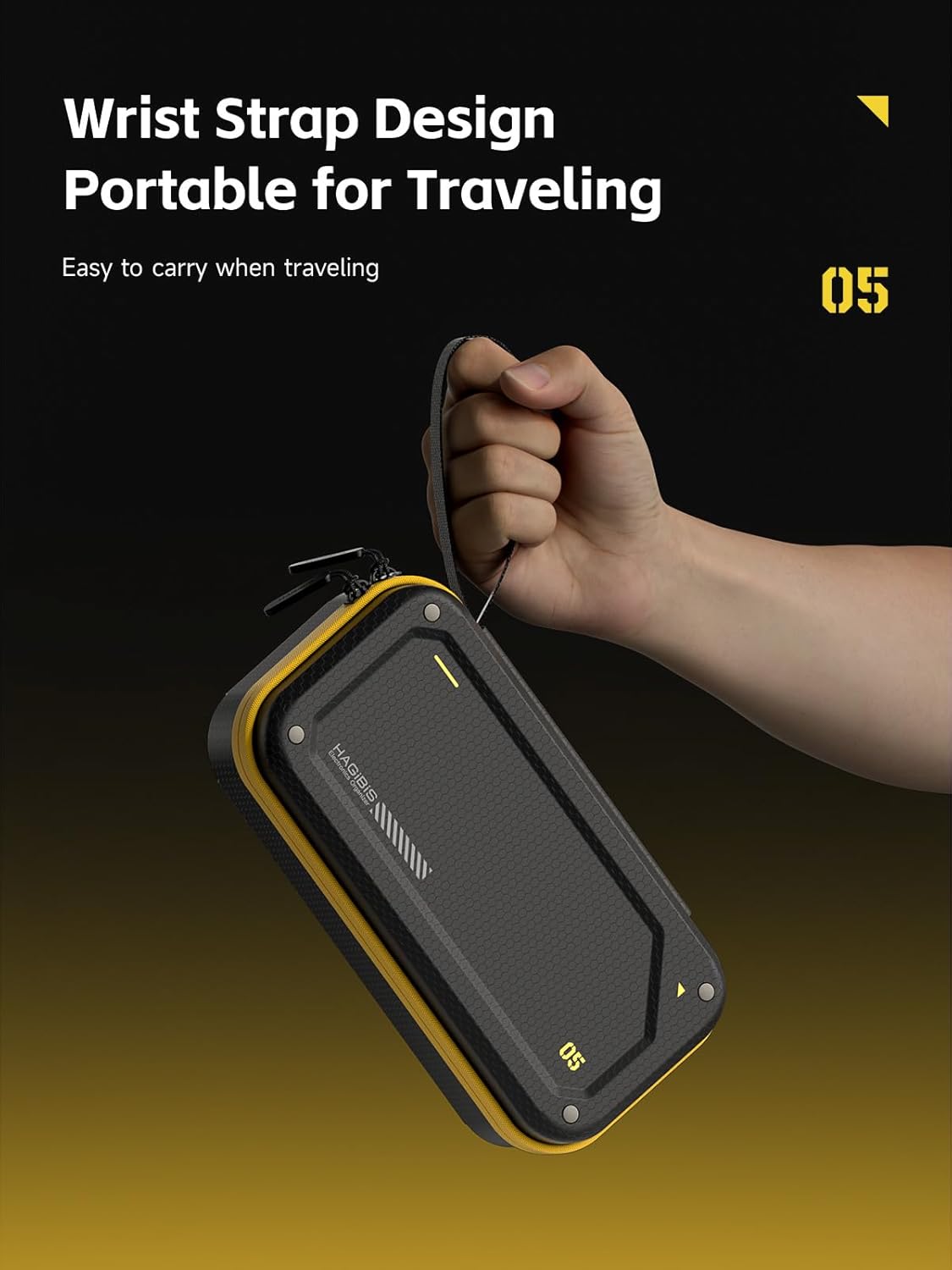 Hagibis Electronic Organizer Traveling Case Bag EVA Hardshell PU Portable Carrying Pouch for Mouse, Charger, Cables